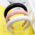 UNIQ Wholesale High-end Customize 2021 American Padded Leather Headband Trending Hair Accessories Ribbed Hairbands